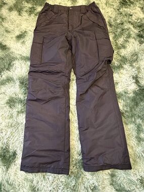 Men's Black Cargo Pants with Utility Pockets